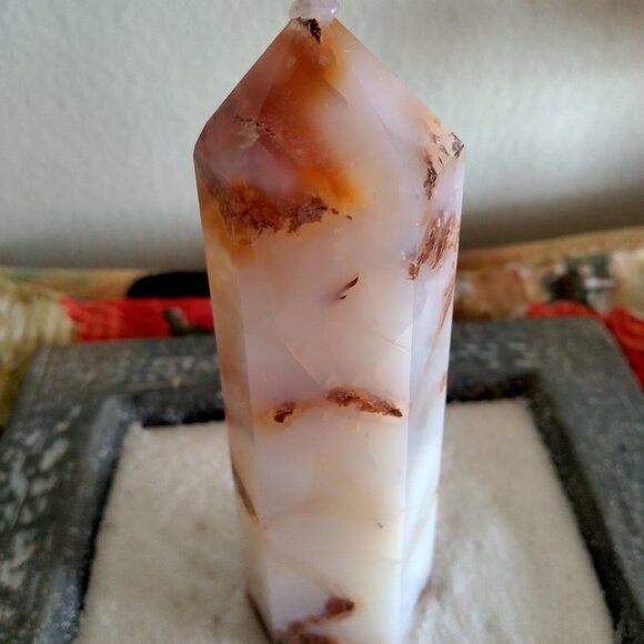 Brand New Large Carnelian Crystal Tower Wand - Picture 4 of 4